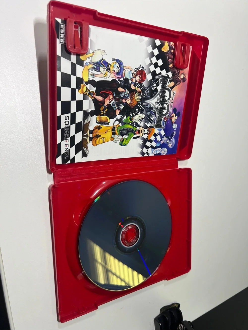 Sony PS3 Kingdom Hearts II Red Case with Colorful Cover Art